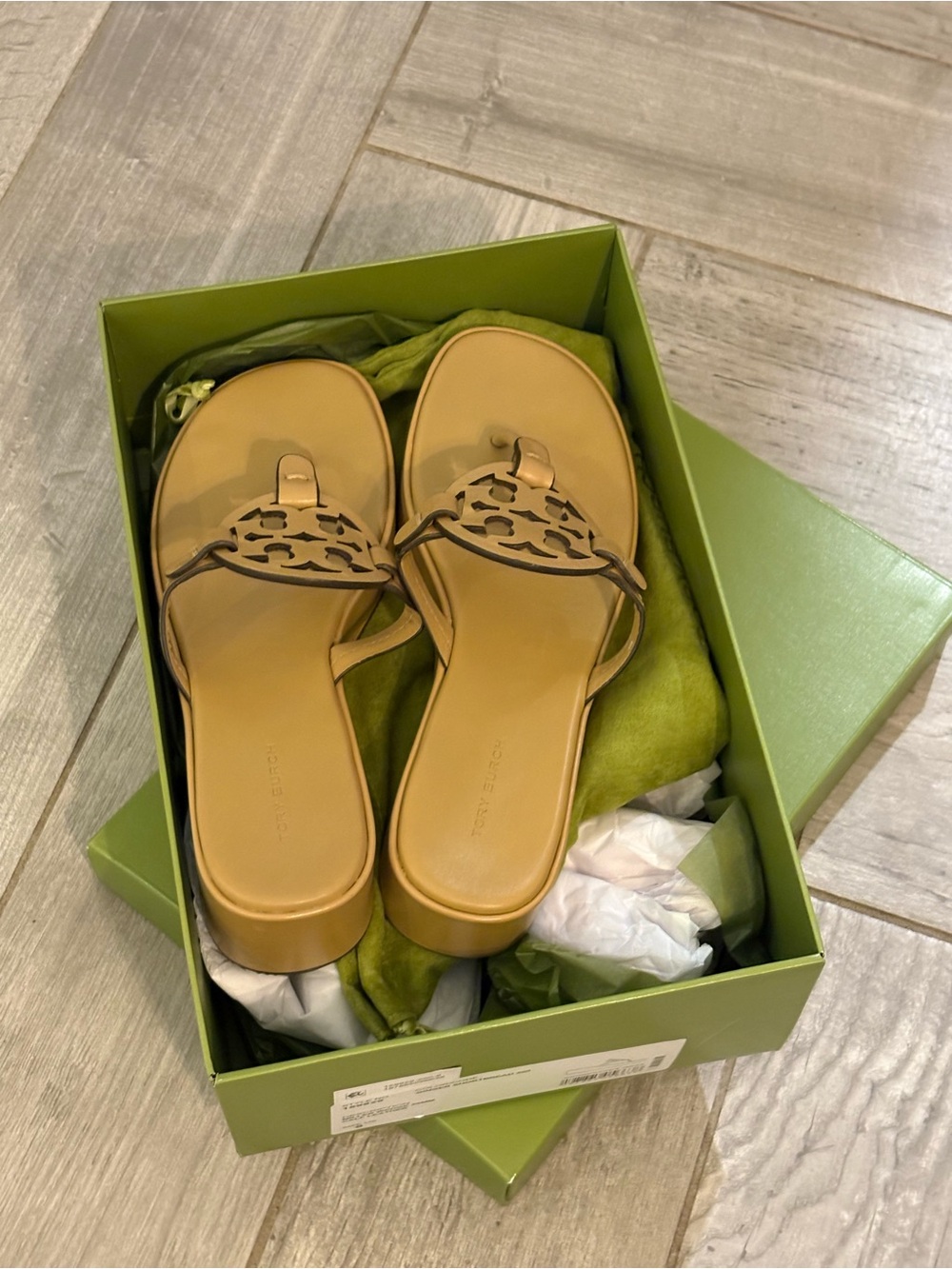Tory Burch Miller Wedge Sandal SZ 8 - NEW! + Box & Dust Bag! - Picture 9 of 13